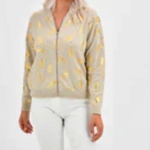 NEW Unique Brodie Cashmere Wild Thing Bomber, NWT